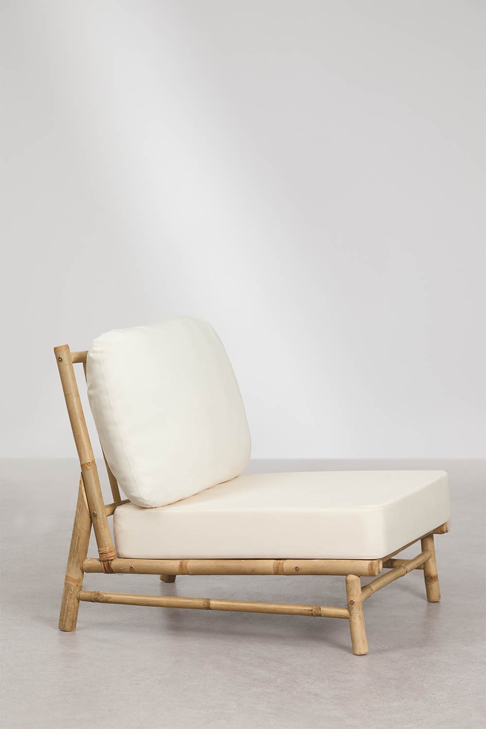 Zentrales Modul für modulare Garten-Sofas aus Bambus Isendra, Galeriebild 5