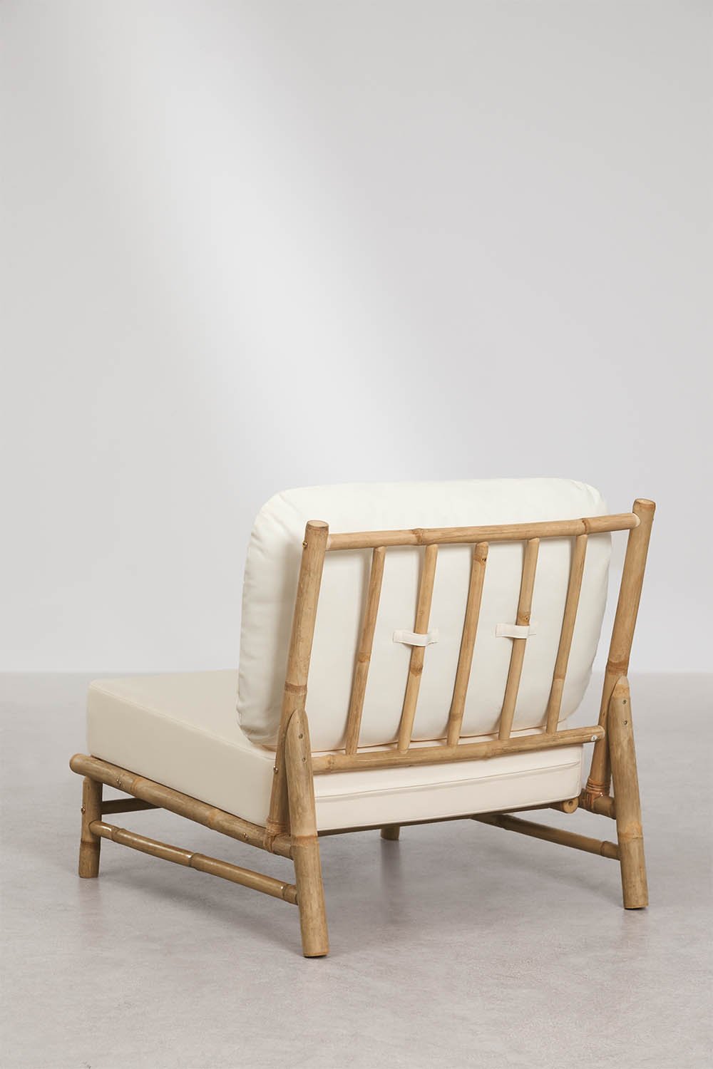 Zentrales Modul für modulare Garten-Sofas aus Bambus Isendra, Galeriebild 6