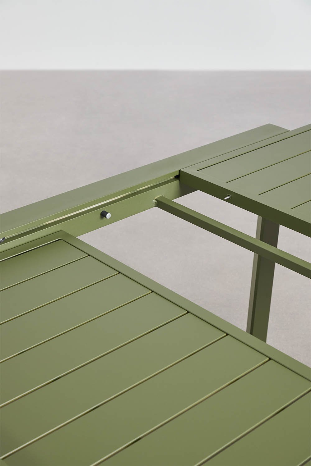 Rechteckiger Gartentisch 180-240x100 cm ausziehbar aus Aluminium Starmi, Galeriebild 6