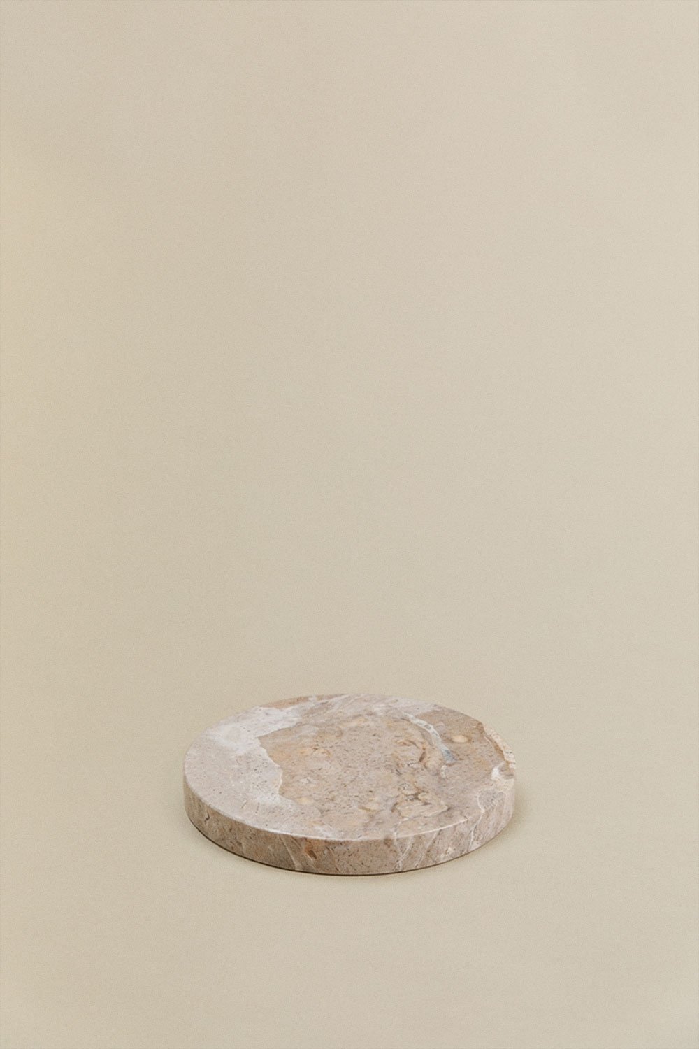 Set aus 4 runden Untersetzern Ø10 cm aus Valtris-Marmor, Galeriebild 2