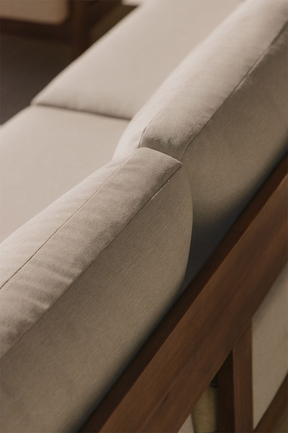 Gartenset mit 3-Sitzer-Sofa und Couchtisch aus Akazienholz Uleno, Galeriebild 2