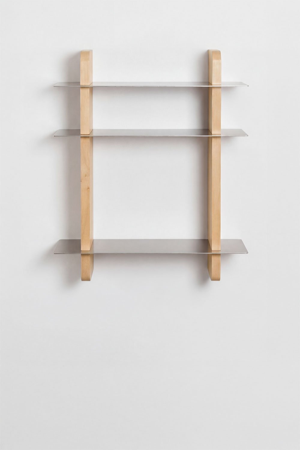 Tokyo Wandregal aus Mangoholz und Stahl, Galeriebild 4