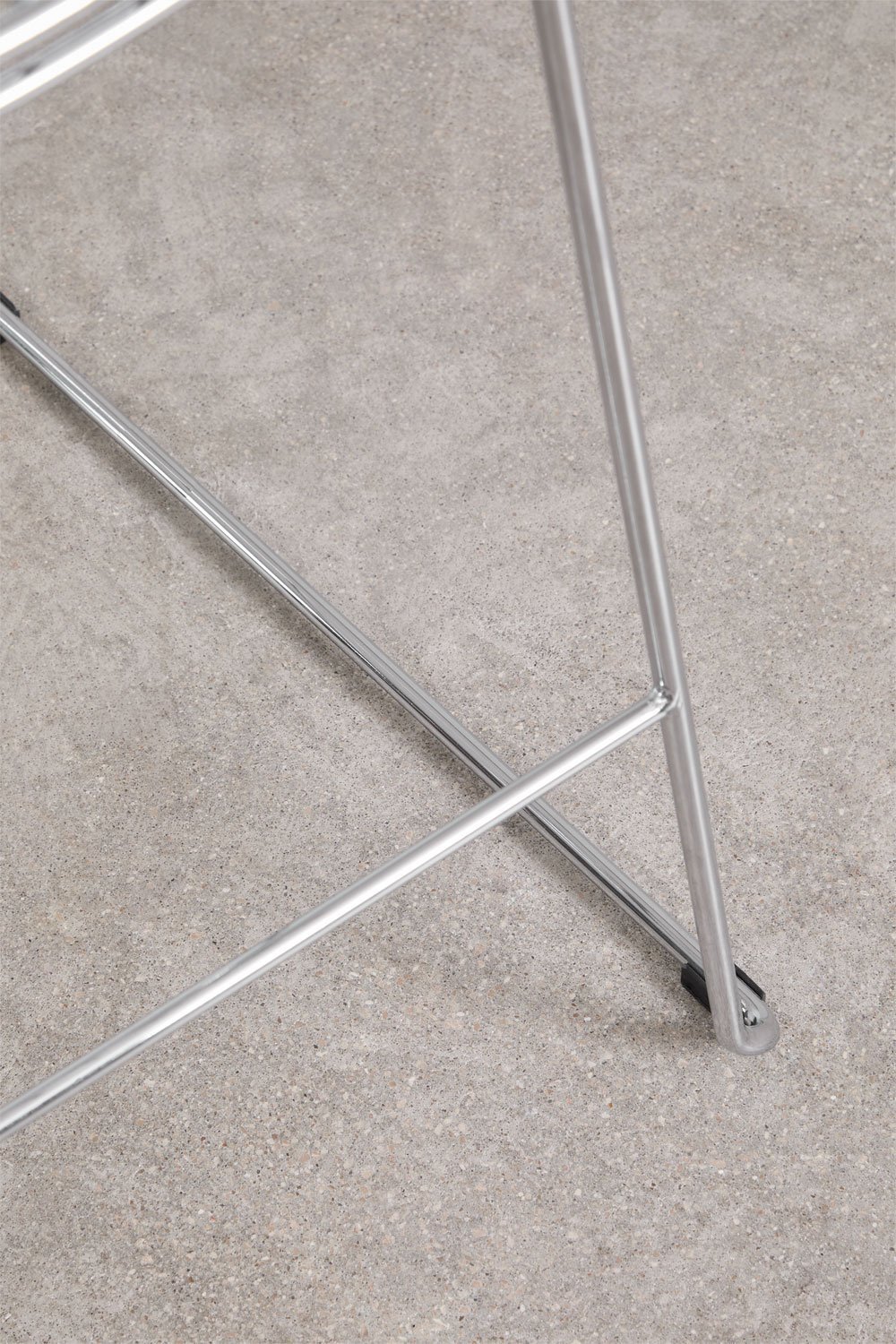 Hoher Hocker mit Rückenlehne aus Stahl Renee, Galeriebild 7