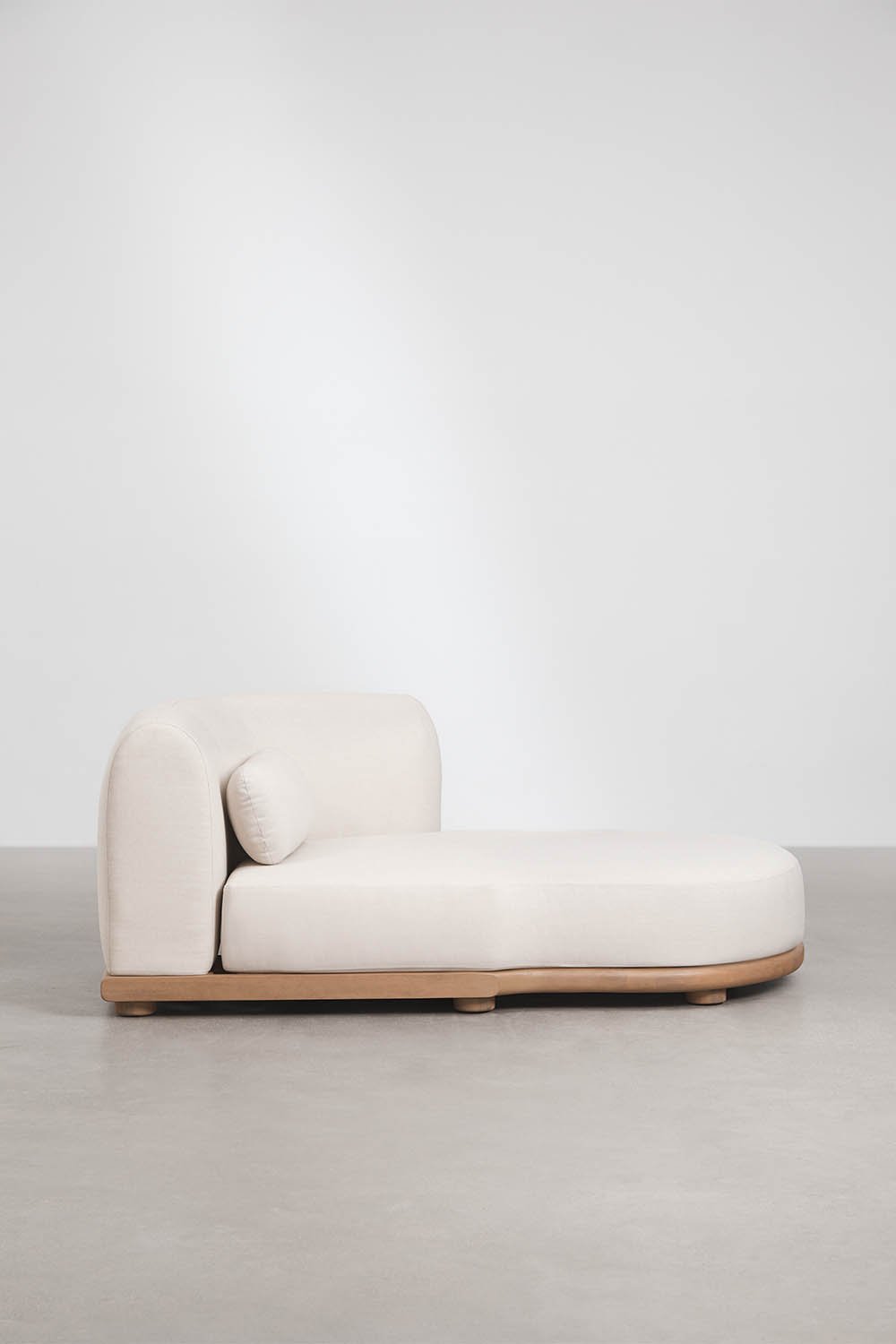 Rechtes Chaiselongue-Modul für modularen Gartensofa aus Akazienholz Gerard, Galeriebild 3