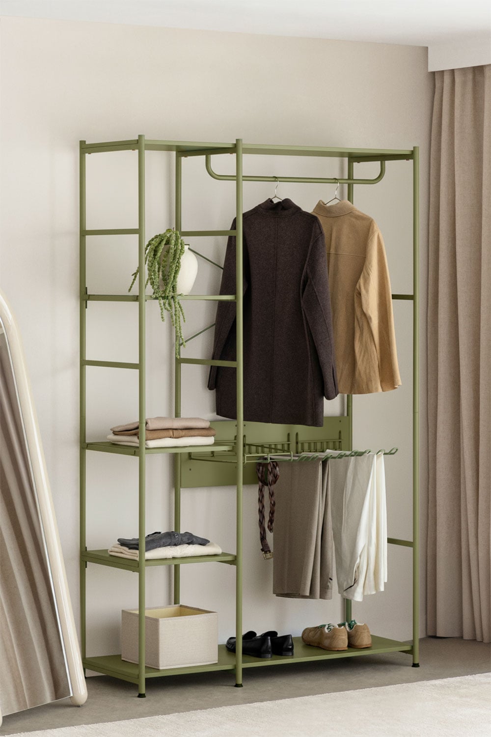 Offener Kleiderschrank aus Eisen Elviah, Galeriebild 1