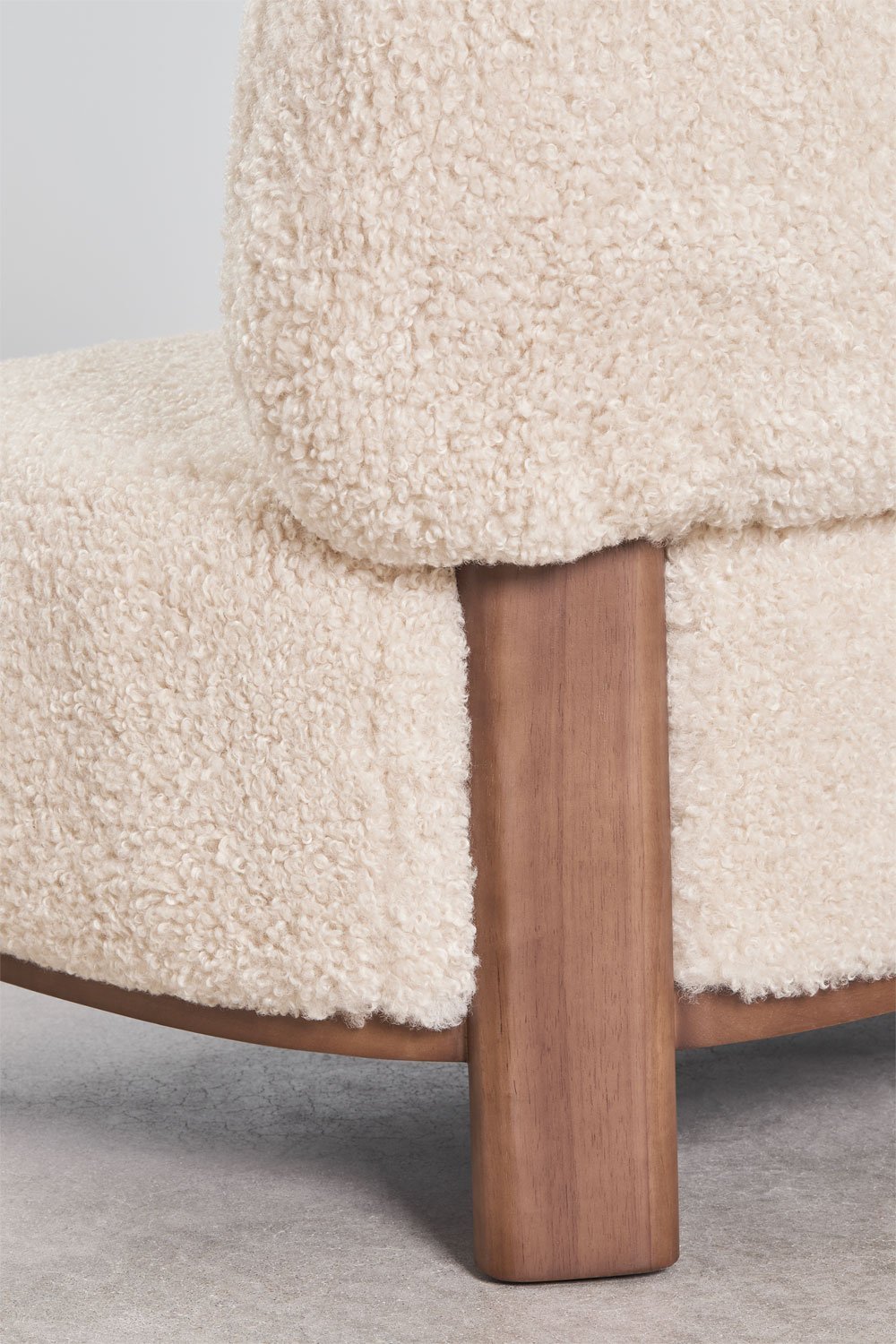 2-Sitzer Sofa aus Holz, gepolstert Eldred, Galeriebild 4