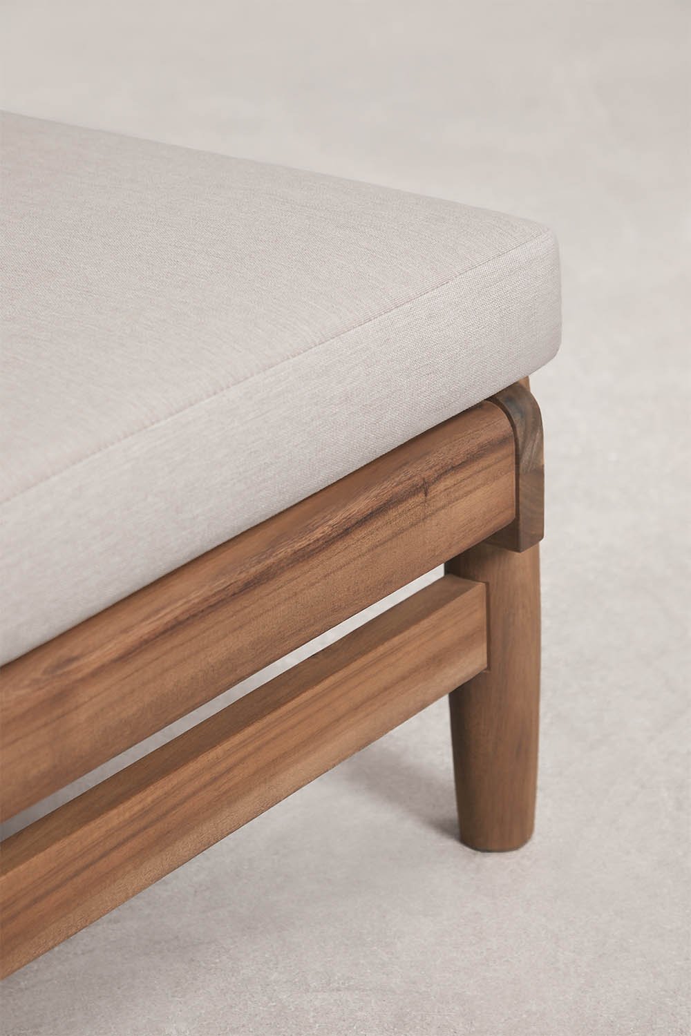 Pack mit 2 Liegen aus Akazienholz und synthetischem Rattan Ribeira, Galeriebild 6