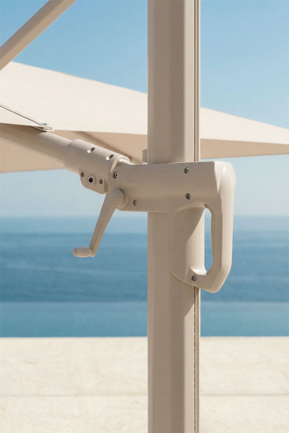 Sonnenschirm aus Stoff und Aluminium Cannes, Galeriebild 2