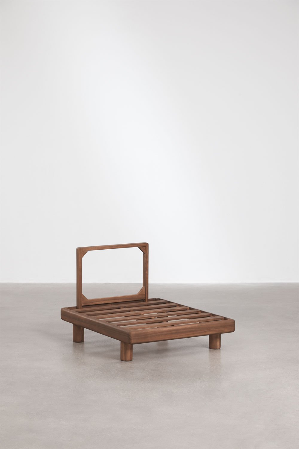 Zentrales Modul für modulare Garten-Sofa aus Akazie Edrien, Galeriebild 7