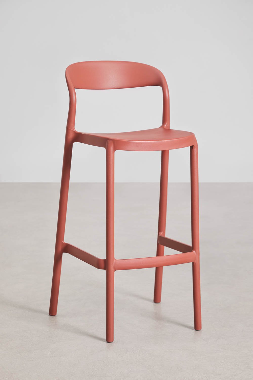 Brenza stapelbarer hoher Hocker aus Polypropylen, Galeriebild 1