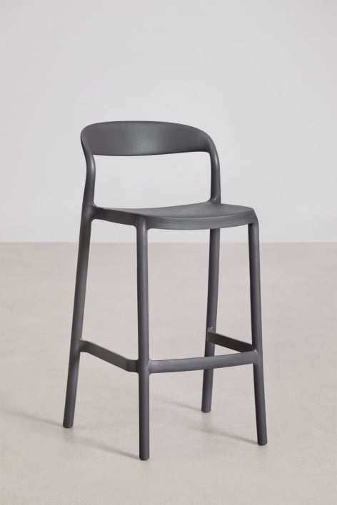 Pack aus 2 stapelbaren Barhockern aus Polypropylen Brenza