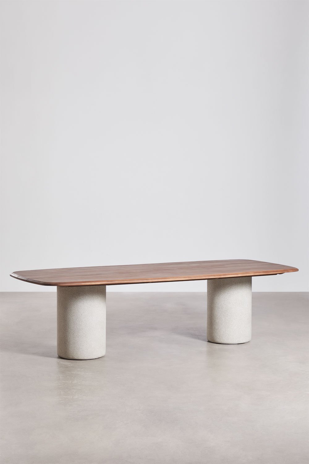 Rechteckiger Gartentisch 270x110 cm aus Akazienholz Leighton, Galeriebild 1