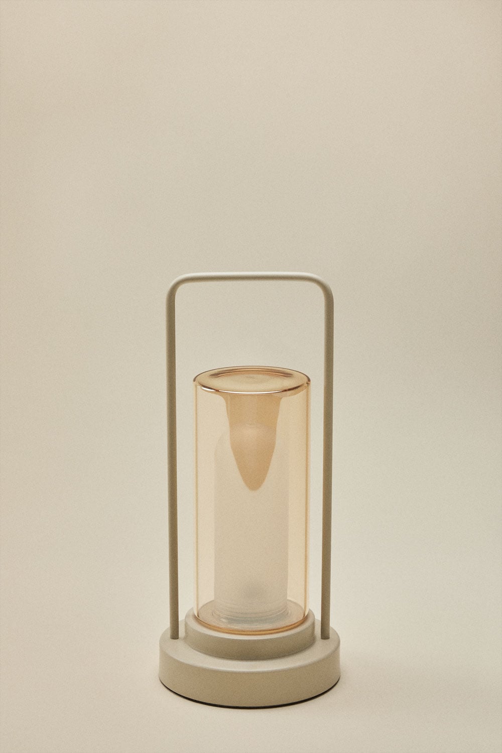 Kabellose LED-Tischlampe aus Eisen und Glas Sorlix, Galeriebild 1