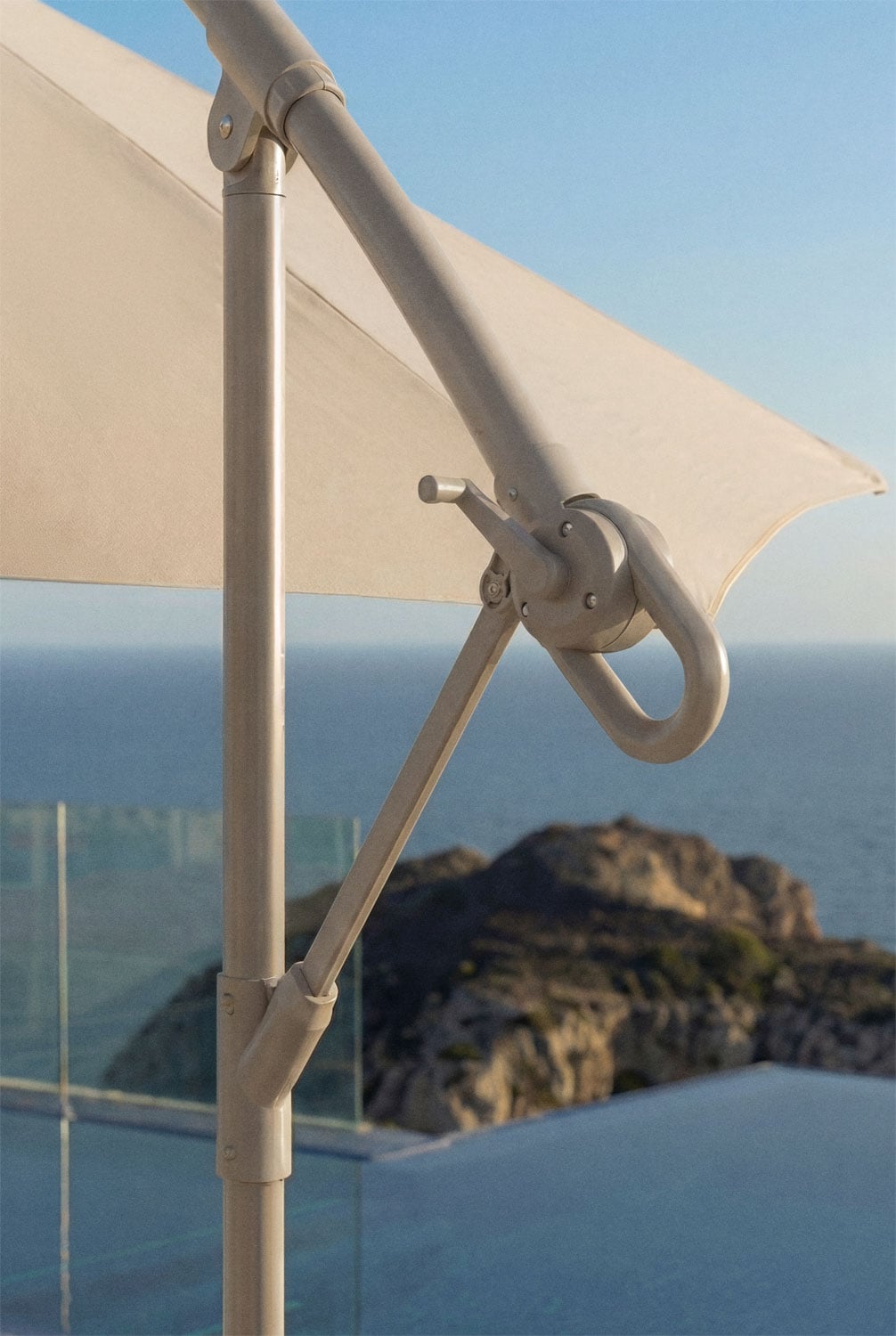 Parasol Ø295 cm aus Stoff und Stahl Salina, Galeriebild 2