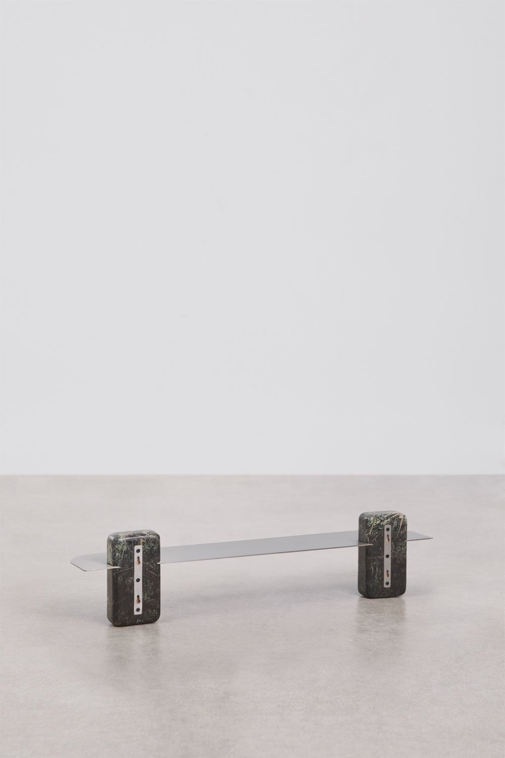 Pack mit 2 Wandregalen aus Edelstahl und serbischem Naturstein, Galeriebild 7