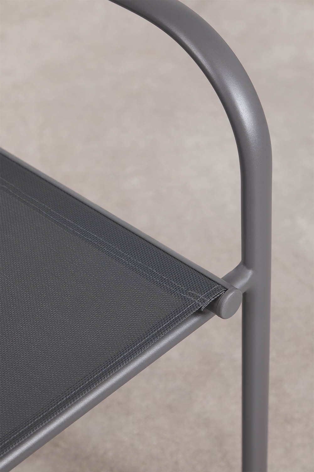 Stapelsessel für den Garten mit Armlehnen aus Aluminium Olenia, Galeriebild 7