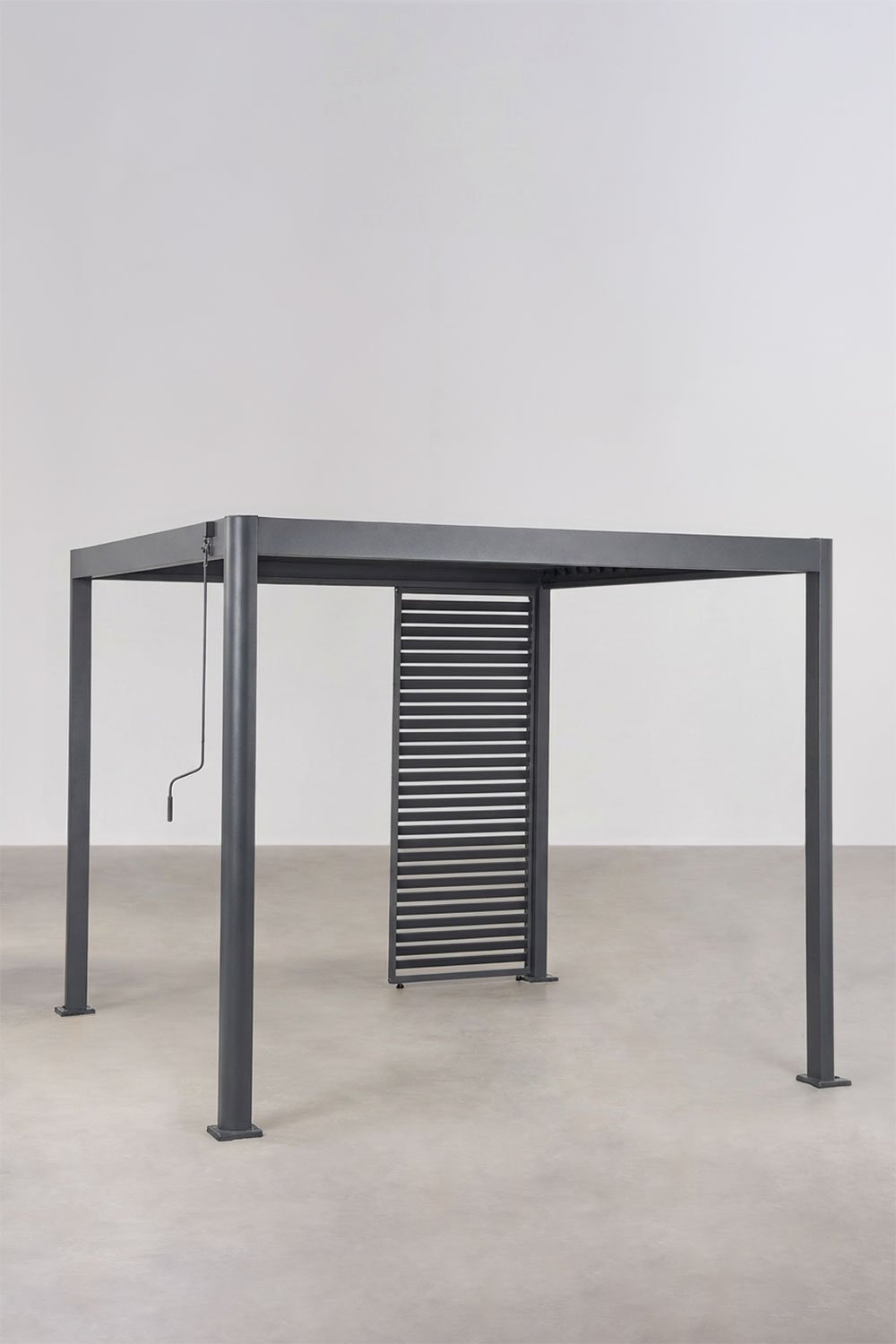 Bioklimatische Pergola mit Lamellen und Aluminiumplatte Druvia, Galeriebild 1