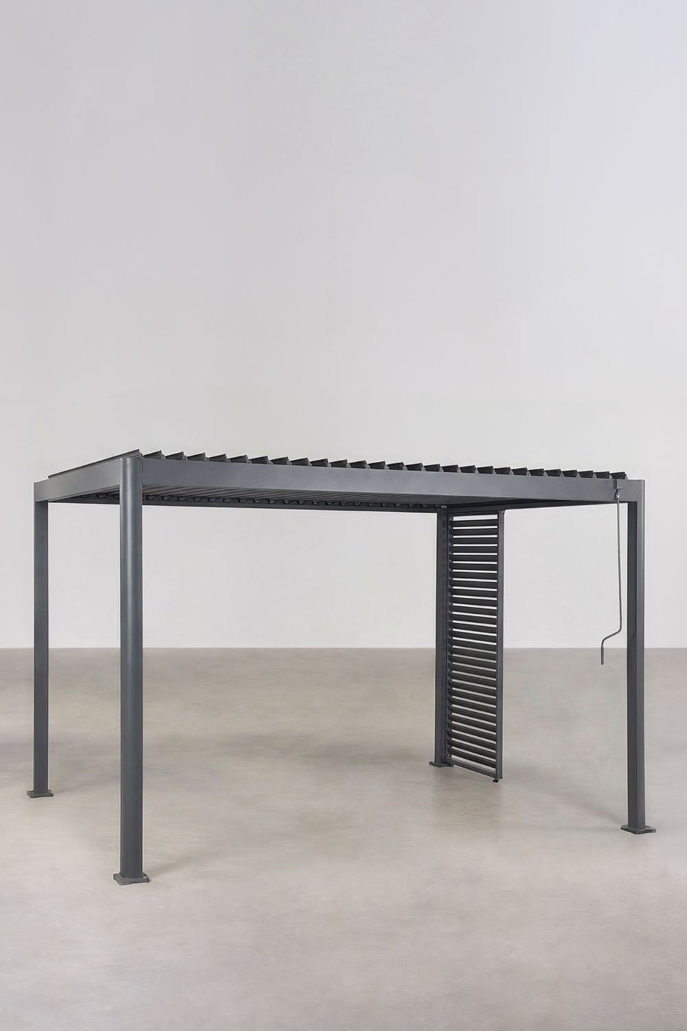 Bioklimatische Pergola mit Lamellen und Aluminiumplatte Druvia, Galeriebild 1