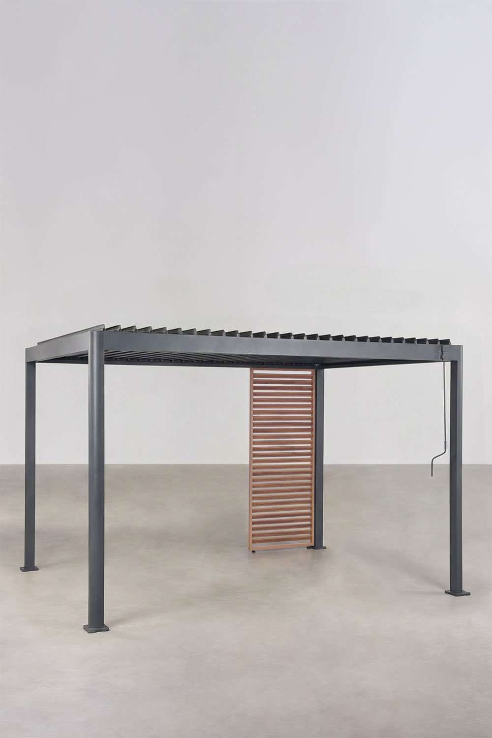 Bioklimatische Pergola mit Lamellen und Aluminiumplatte Druvia, Galeriebild 1