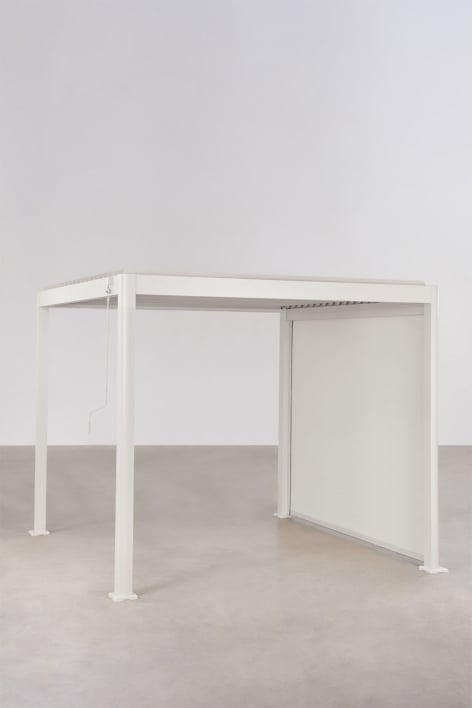 Seitenmarkise für bioklimatische Pergola mit Aluminiumlamellen Druvia