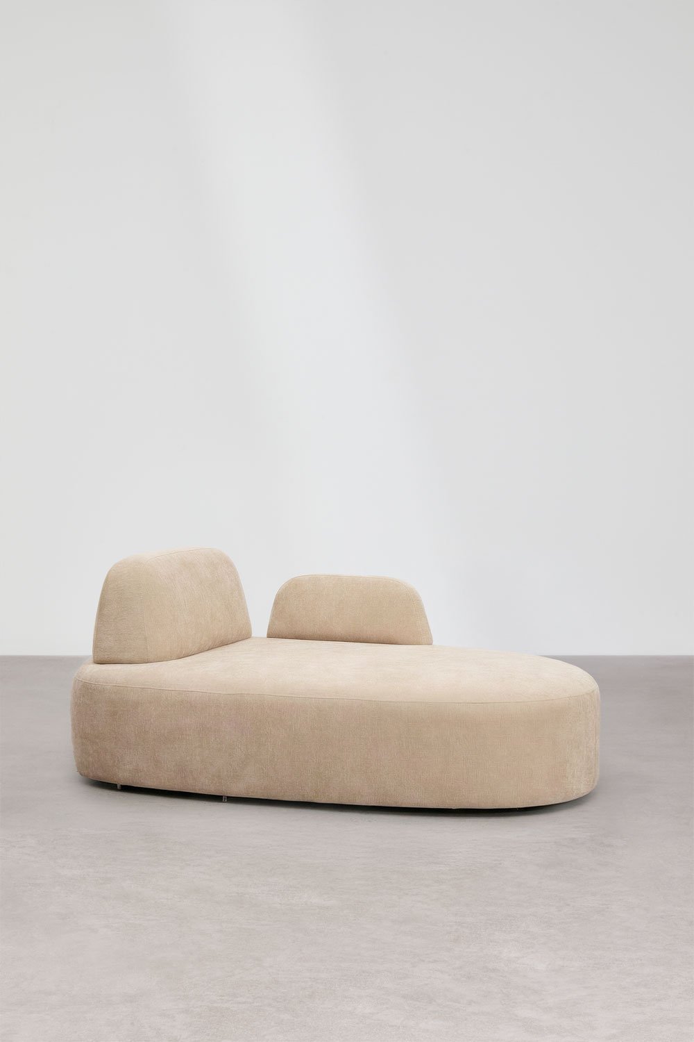 Modul mit rechter Chaiselongue und Armlehne für das modulare Sofa Giorgia, bezogen, Galeriebild 3