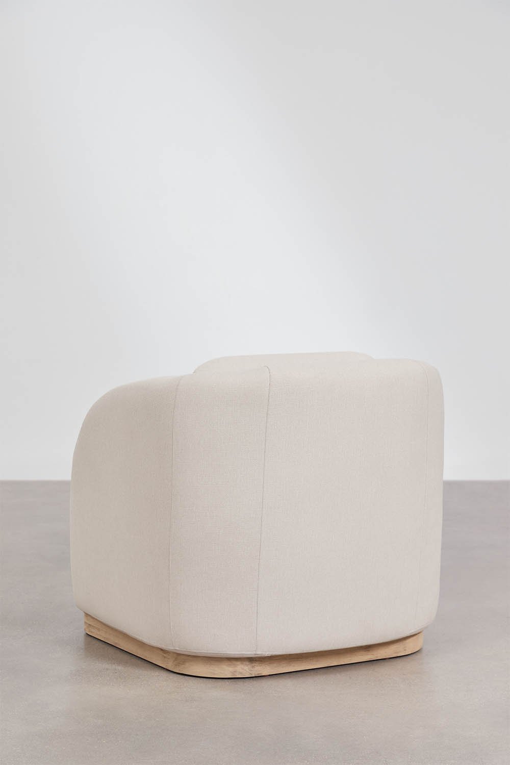 Wohnzimmer-Set mit 2 Sesseln und rechteckigem Couchtisch 130x75 cm aus Akazienholz Verona, Galeriebild 3