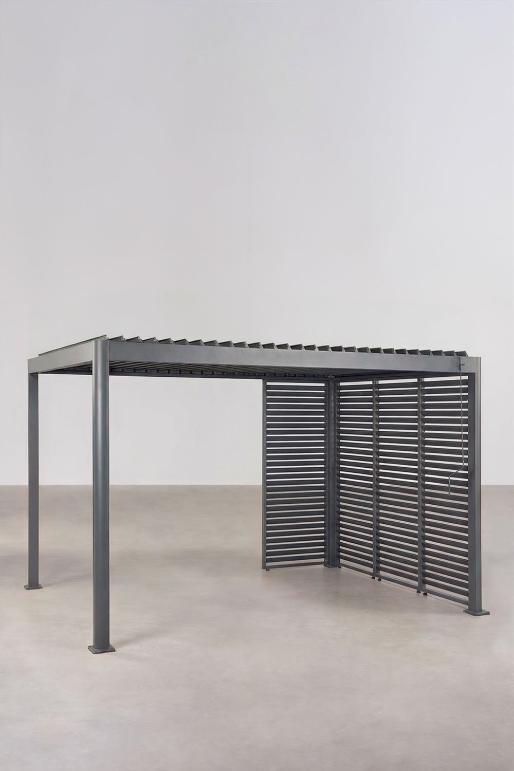 Bioklimatische Pergola mit Lamellen und Aluminiumplatten Druvia, Galeriebild 1