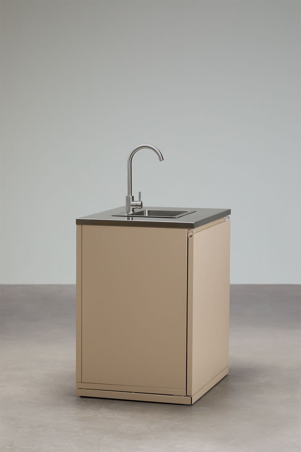 Modul mit Spüle zur Aufbewahrung für modulare Außenküche aus Rivana-Stahl, Galeriebild 2