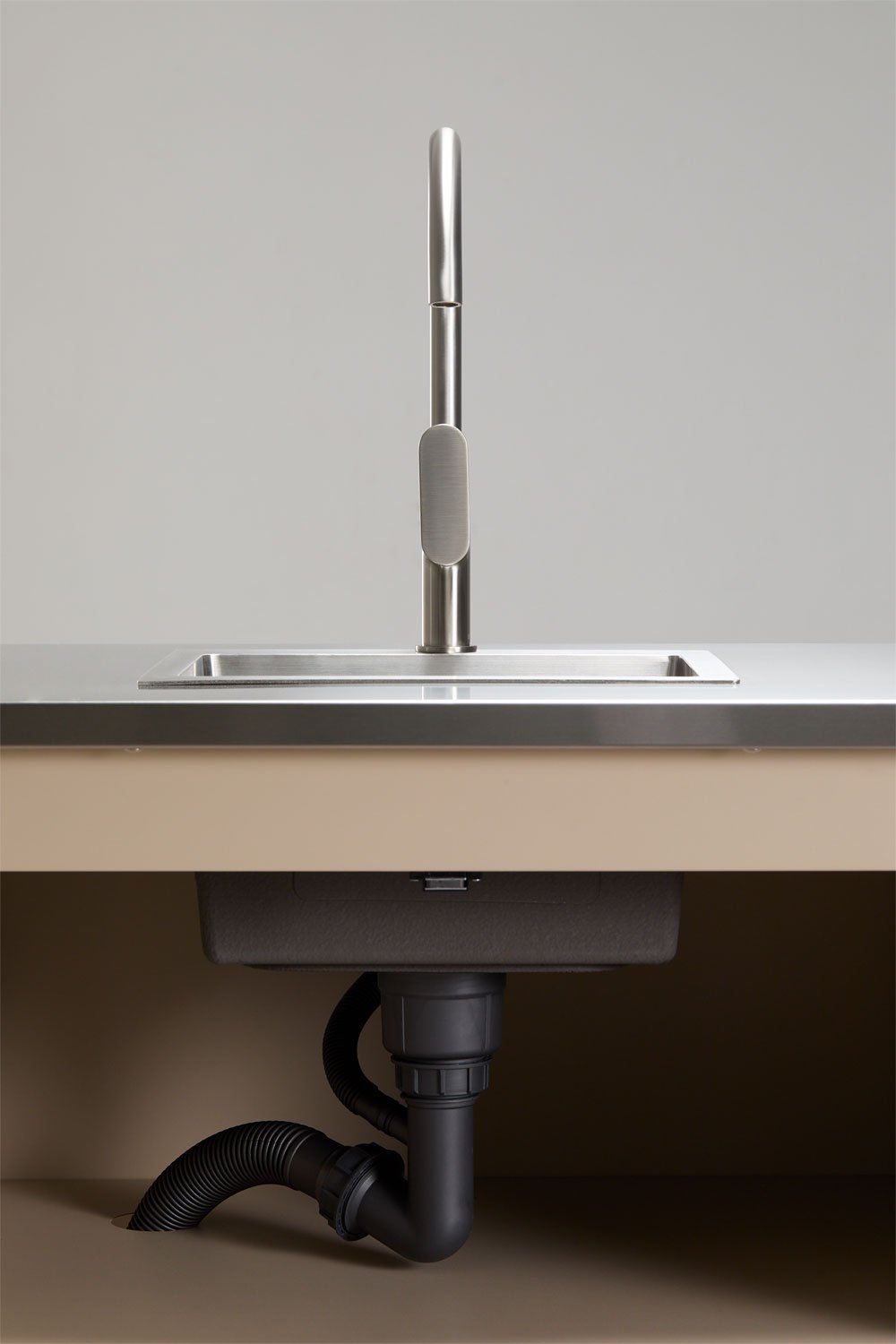 Modul mit Spüle zur Aufbewahrung für modulare Außenküche aus Rivana-Stahl, Galeriebild 8