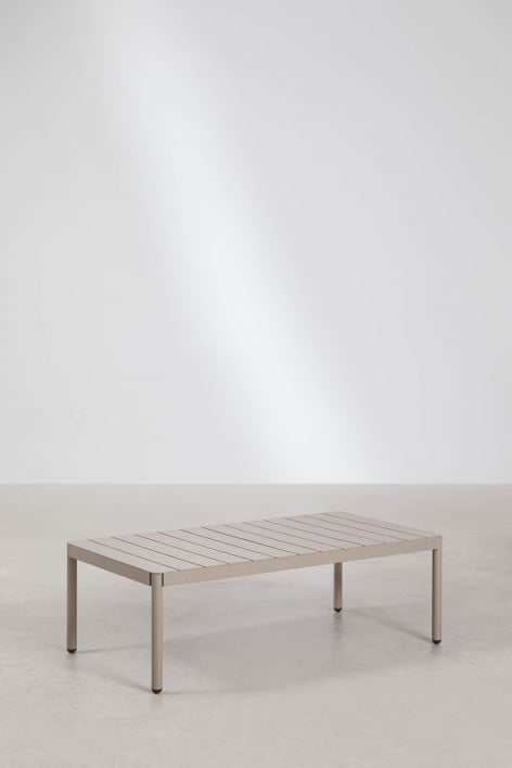 Rechteckiger Gartentisch 110x60 cm aus Aluminium Boleni