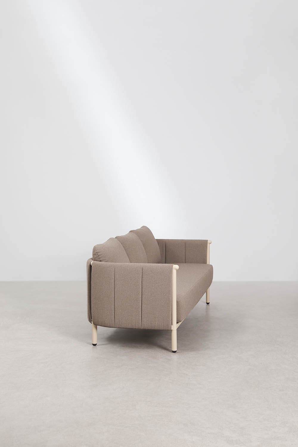 3-Sitzer Garten-Sofa aus Bouclé und Aluminium Boleni, Galeriebild 3