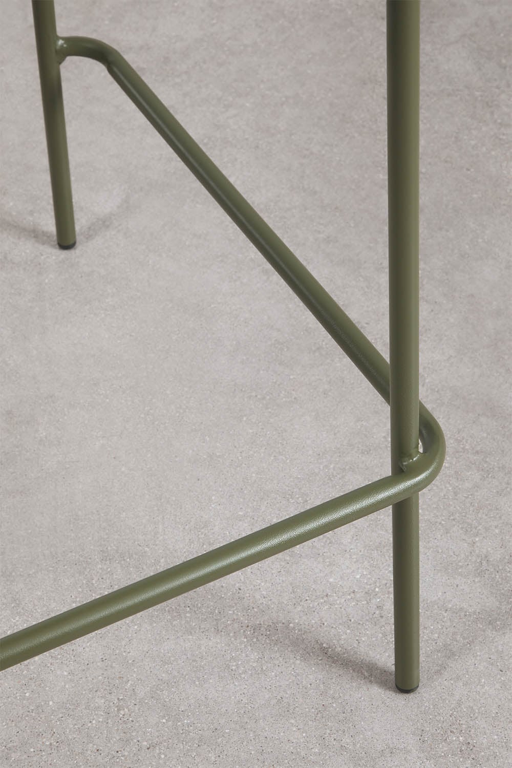 Hoher Hocker aus synthetischem Rattan und Stahl Revia, Galeriebild 5