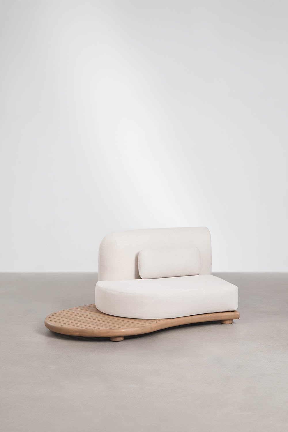 Garten-Set mit geradem 4-teiligen Modulsofa und 2 Couchtischen aus Akazienholz Gerard, Galeriebild 6