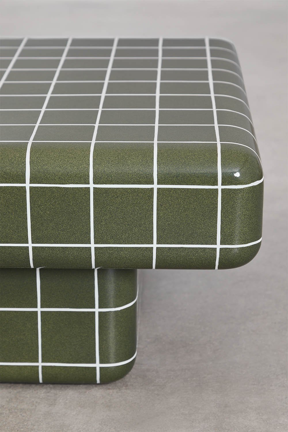 Rechteckiger Gartentisch aus Beton mit Fliesenoptik Eleonor, Galeriebild 4