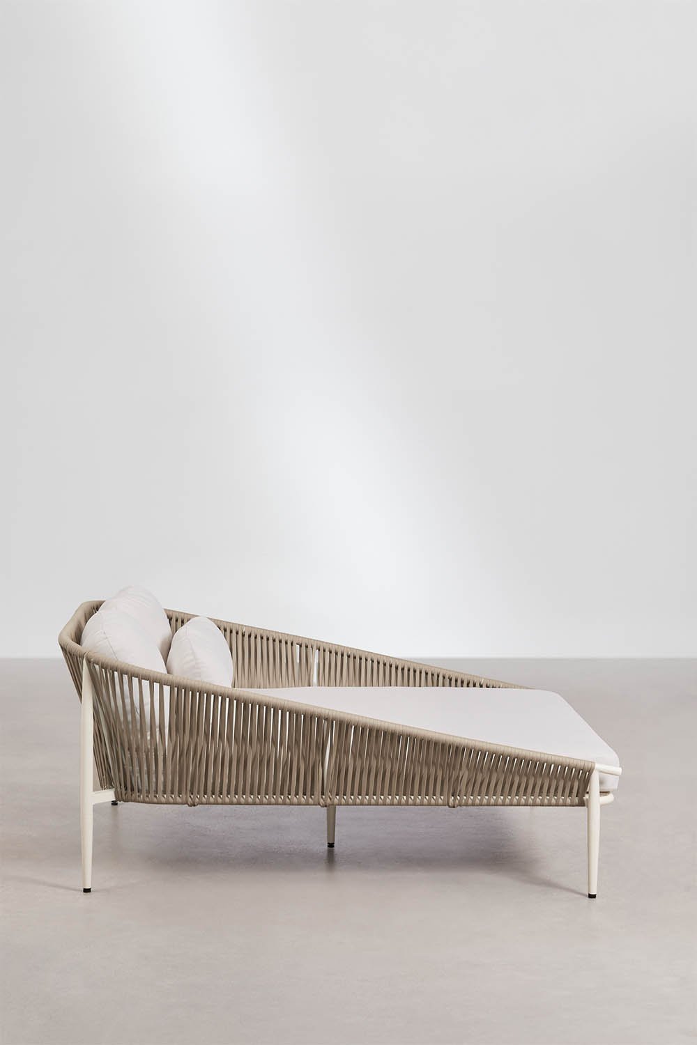 Doppel-Liege aus Aluminium mit Renslow-Kissen, Galeriebild 2