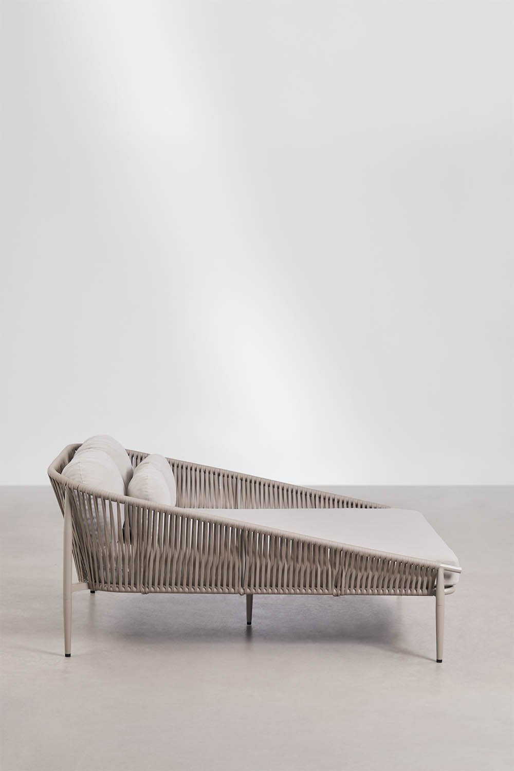 Doppel-Liege aus Aluminium mit Renslow-Kissen, Galeriebild 2