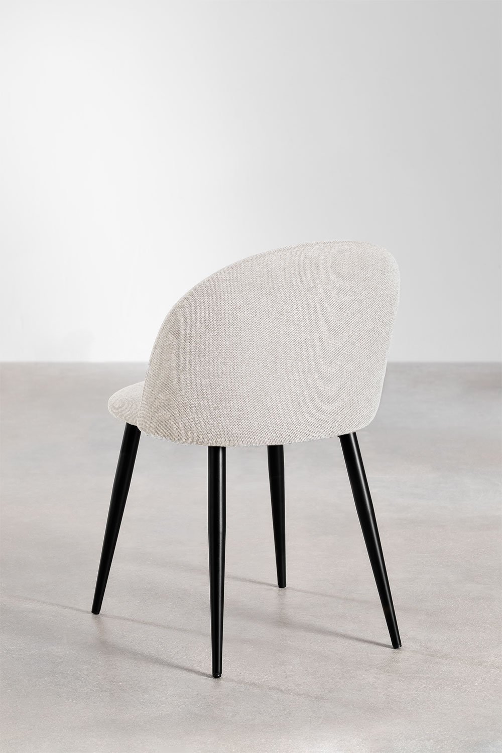 Pack aus 4 gepolsterten Esszimmerstühlen aus Stahl Kana, Galeriebild 3