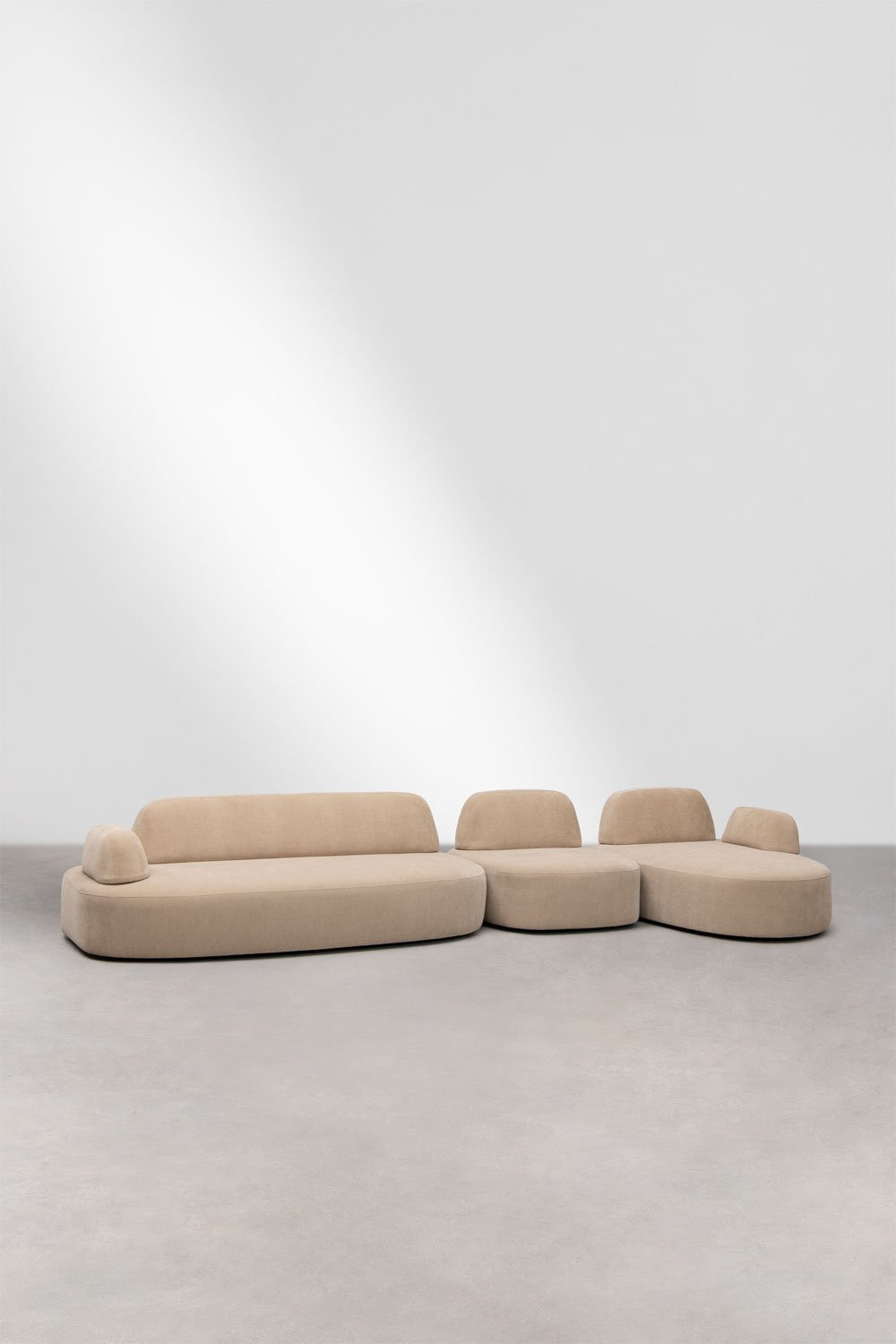 Rechtsseitiges 3-teiliges modulares Ecksofa mit Polsterecke Giorgia, Galeriebild 3