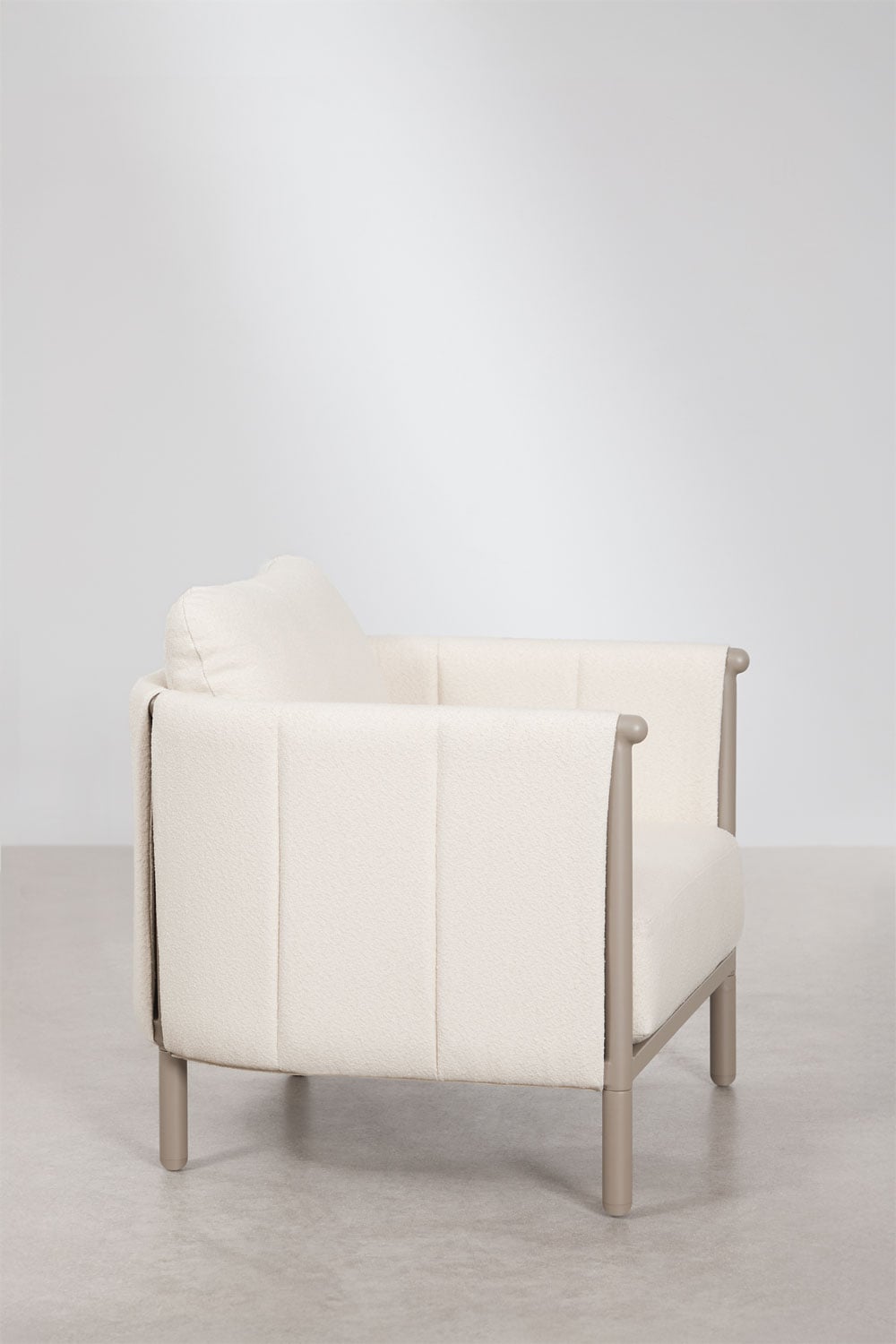 Pack mit 2 Gartenstühlen aus Bouclé und Aluminium Boleni, Galeriebild 6