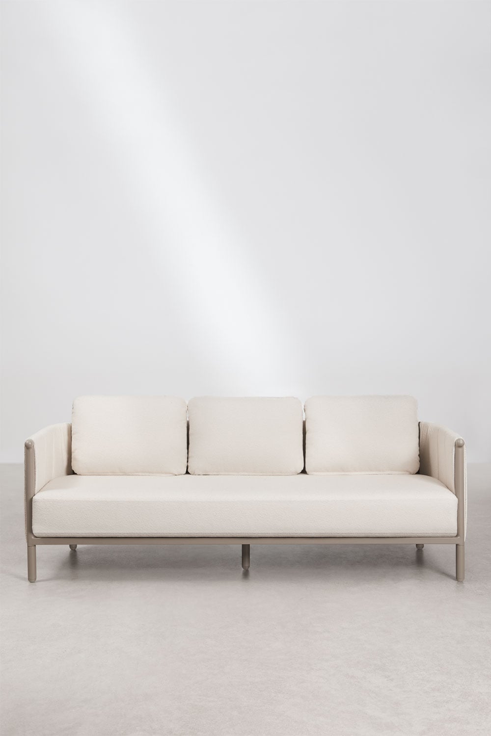 3-Sitzer Garten-Sofa aus Bouclé und Aluminium Boleni, Galeriebild 6