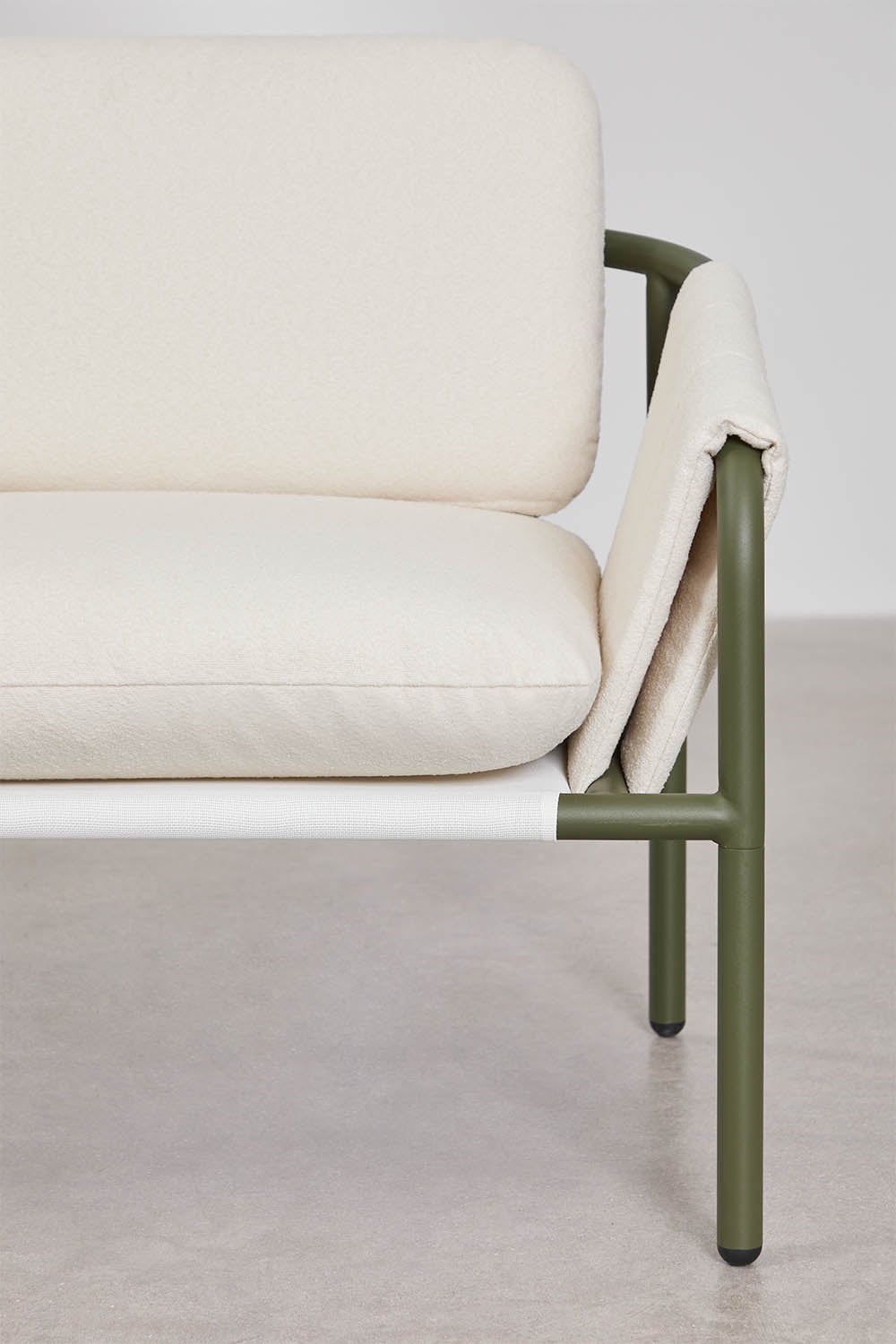 Zunika 2-Sitzer Garten-Sofa, gepolstert und aus Stahl, Galeriebild 4