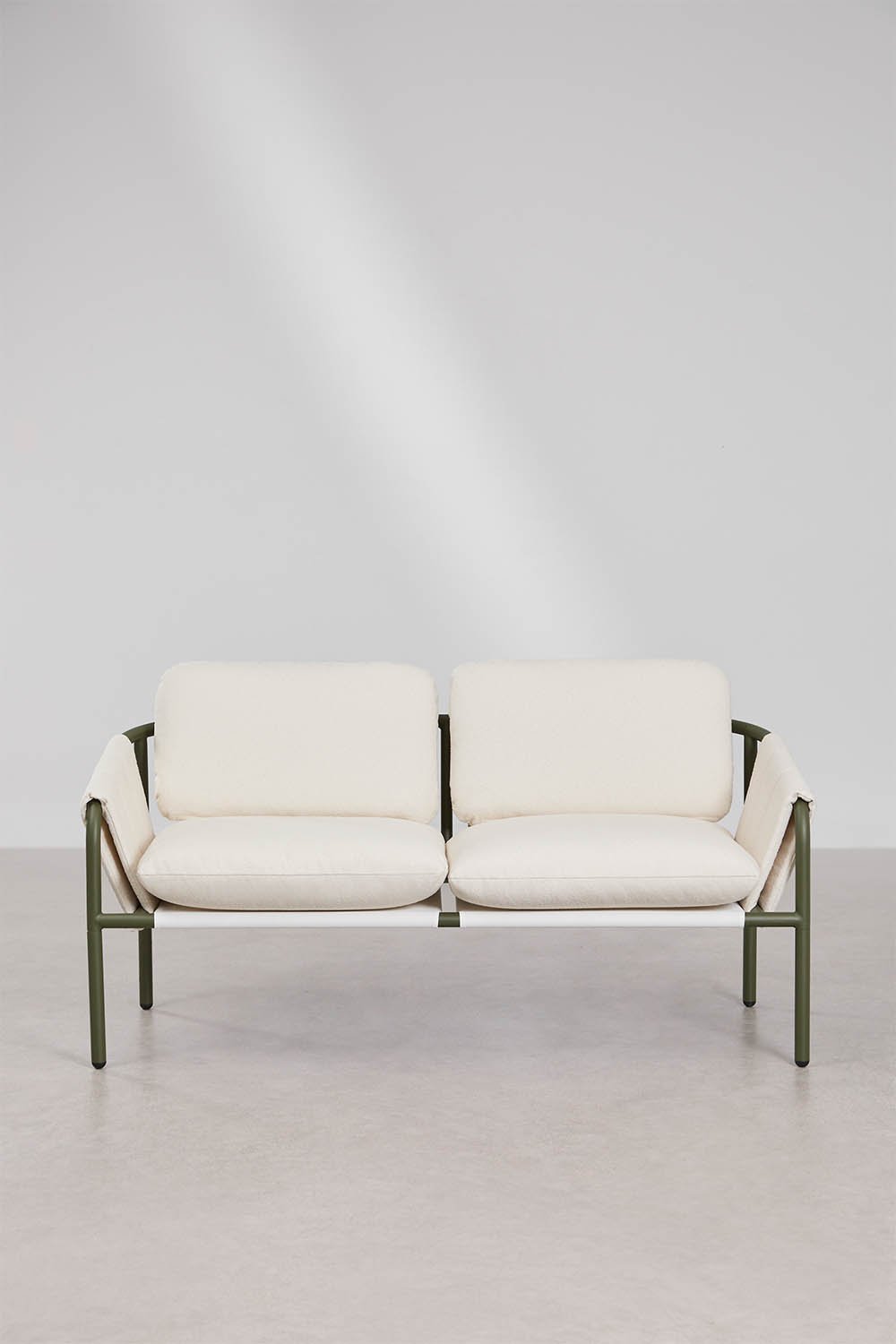 Zunika 2-Sitzer Garten-Sofa, gepolstert und aus Stahl, Galeriebild 6