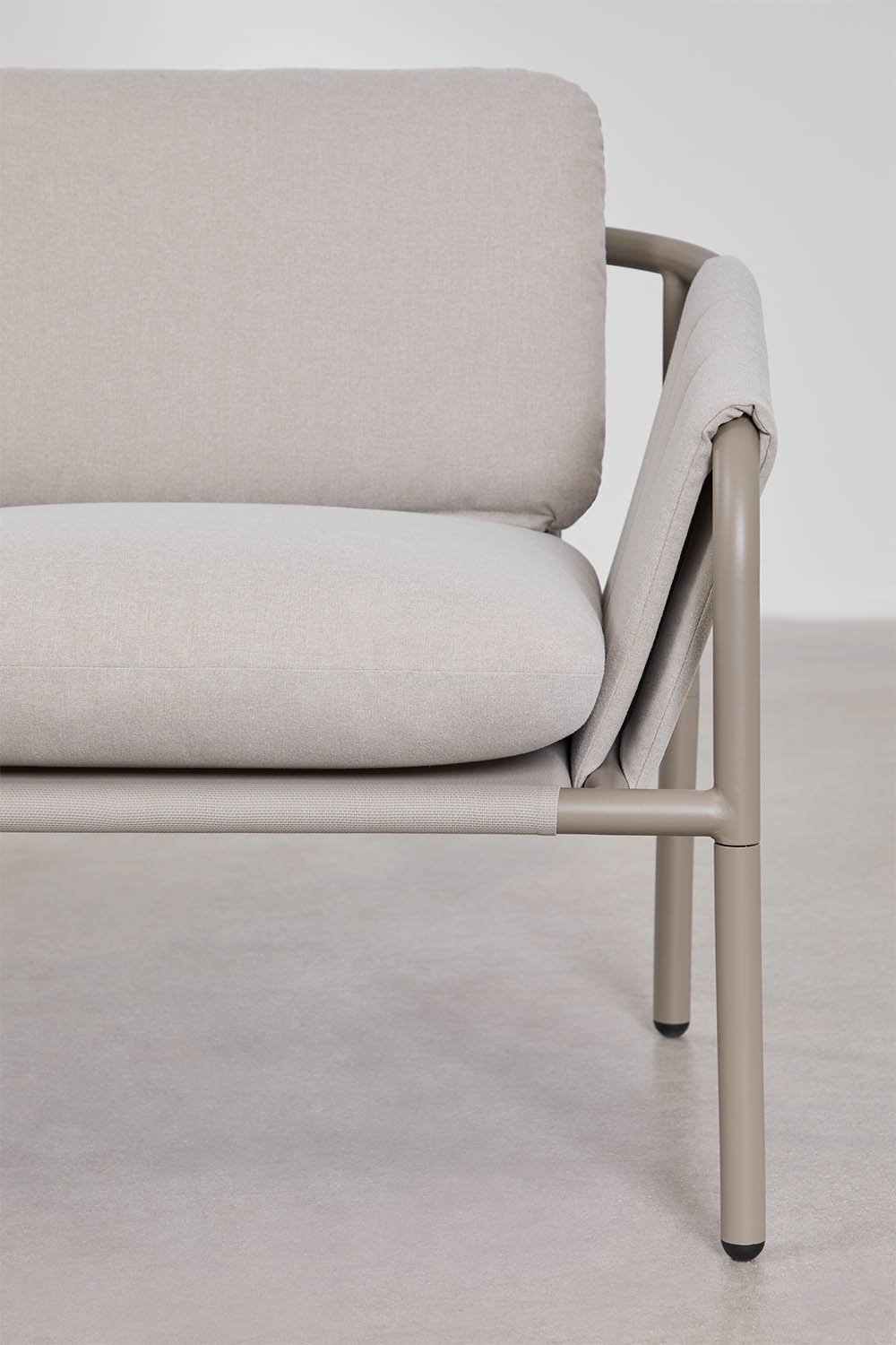 Zunika 2-Sitzer Garten-Sofa, gepolstert und aus Stahl, Galeriebild 4