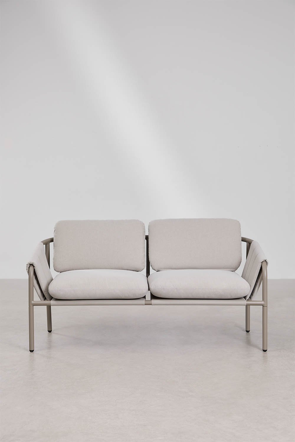 Zunika 2-Sitzer Garten-Sofa, gepolstert und aus Stahl, Galeriebild 6