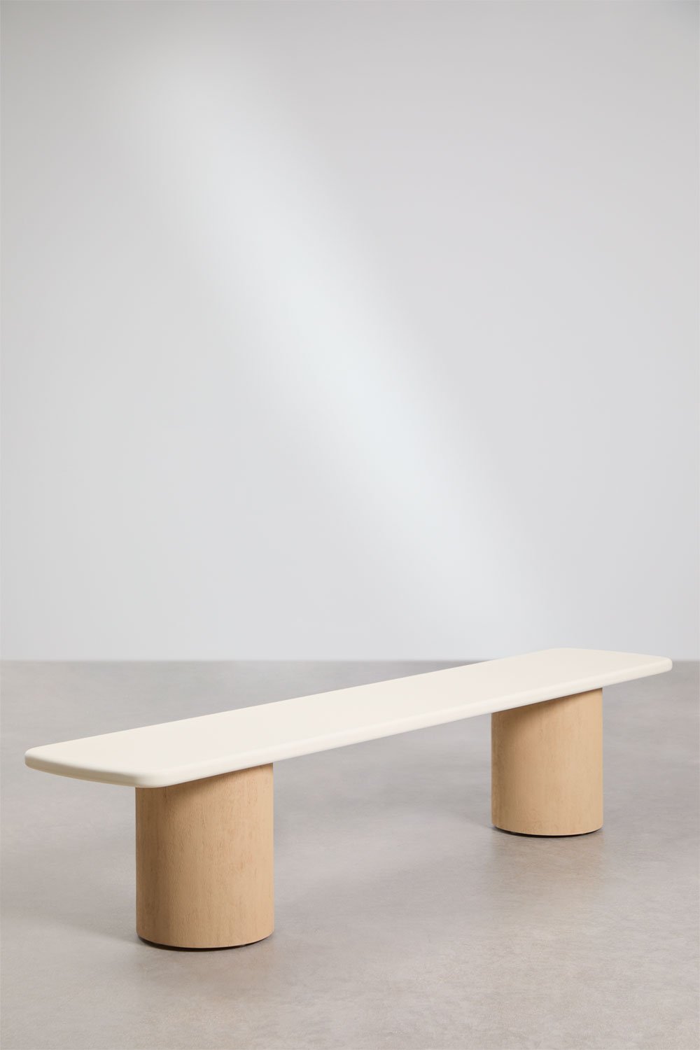 Gartenbank aus Beton und Akazienholz Sharpay, Galeriebild 1