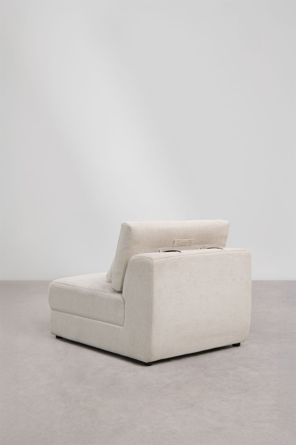 Zentrales Modul für modulare Sofas mit verstellbarer Kopfstütze aus Chenille Cataline, Galeriebild 5