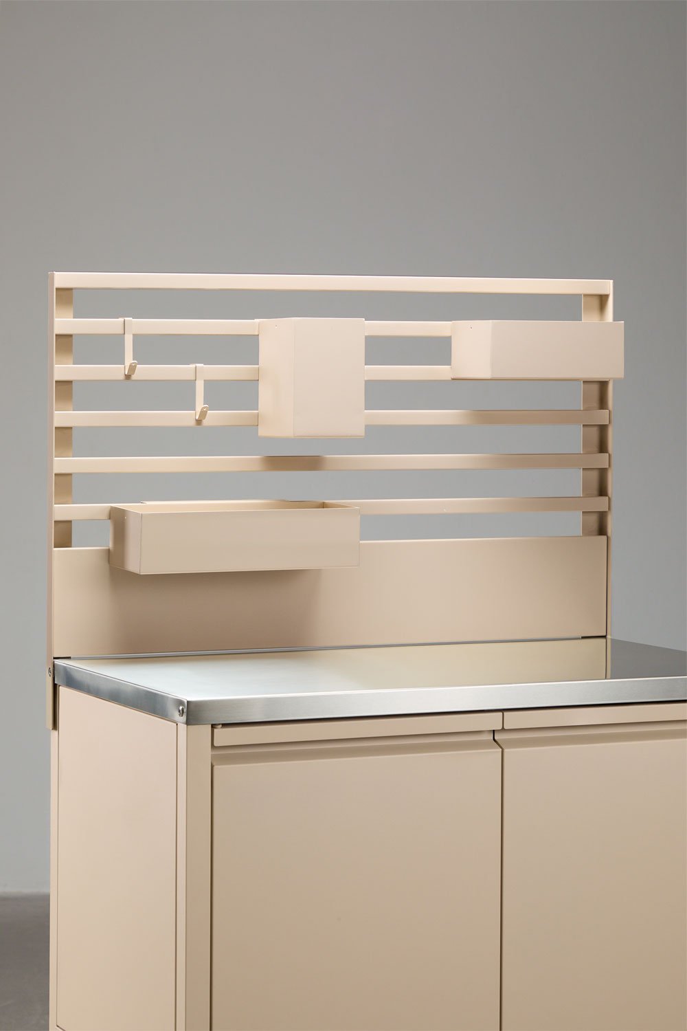 Modularer Aufbewahrungskorb für die Außenküche aus Stahl Savona, Galeriebild 4