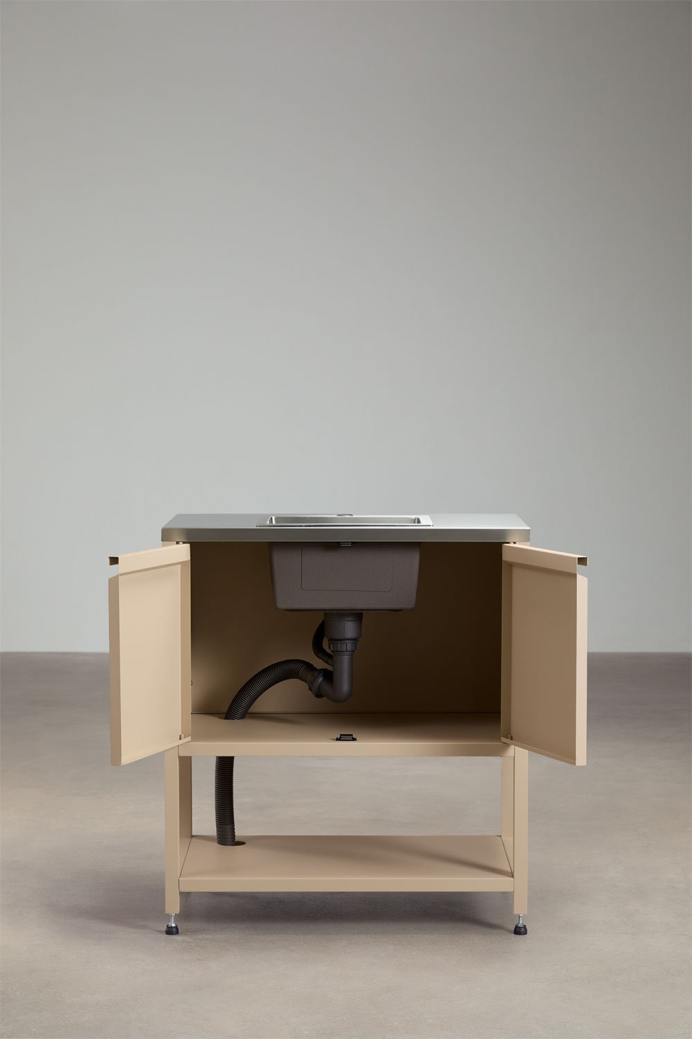 Außenmodul mit Spüle für modulare Küche aus Stahl Savona, Galeriebild 3