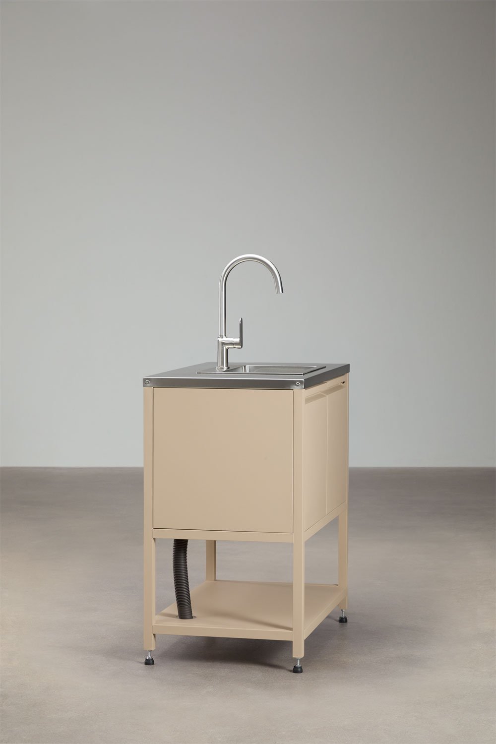 Außenmodul mit Spüle für modulare Küche aus Stahl Savona, Galeriebild 2