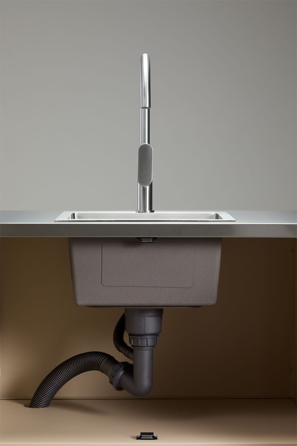 Außenmodul mit Spüle für modulare Küche aus Stahl Savona, Galeriebild 8